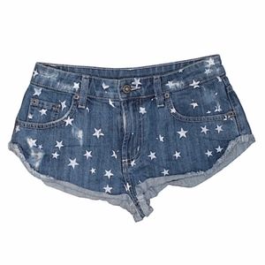 ✮ LF CARMAR DENIM STAR SHORTS ✮